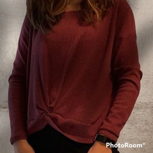 Twist Front Sweater